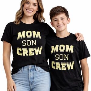 Mommy & Me 'Mom Son Crew' T-Shirts